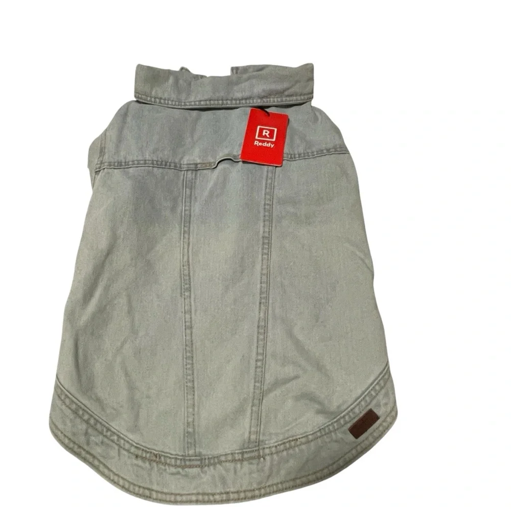 NWT Reddy Denim Dog Jacket - Light Wash, XL